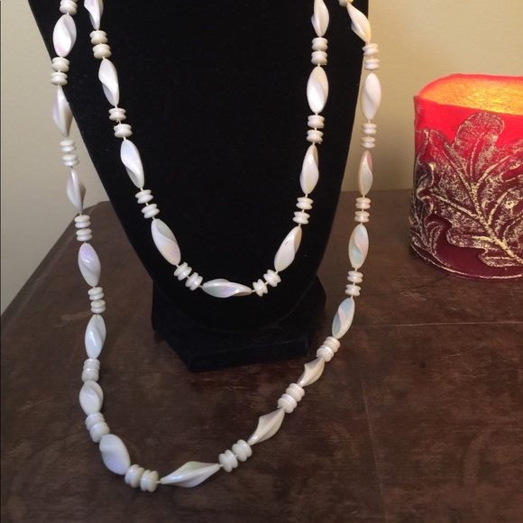 Jewelry - White beaded necklace Jewelry - White beaded necklace